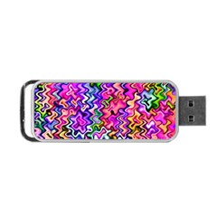 Swirly Twirly Colors Portable Usb Flash (two Sides) by KirstenStar