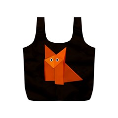 Dark Cute Origami Fox Reusable Bag (s) by CreaturesStore