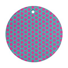 Cute Pretty Elegant Pattern Ornament (round) 