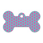 Cute Pretty Elegant Pattern Dog Tag Bone (Two Sides) Back