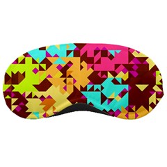 Shapes In Retro Colors Sleeping Mask by LalyLauraFLM