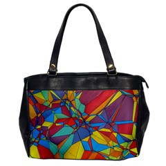 Colorful Miscellaneous Shapes Oversize Office Handbag by LalyLauraFLM