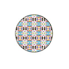 Colorful Dots Pattern Hat Clip Ball Marker by LalyLauraFLM