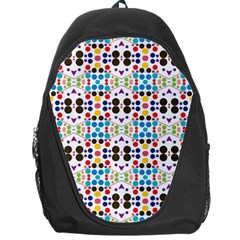 Colorful Dots Pattern Backpack Bag by LalyLauraFLM