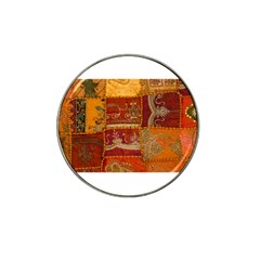 India Print Realism Fabric Art Hat Clip Ball Marker by TheWowFactor