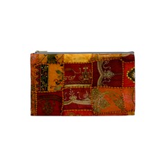 India Print Realism Fabric Art Cosmetic Bag (small)  by TheWowFactor