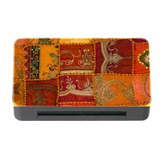 India Print Realism Fabric Art Memory Card Reader With Cf by TheWowFactor
