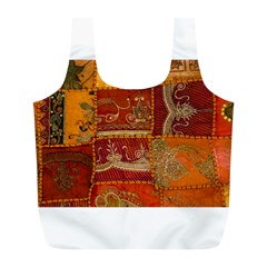 India Print Realism Fabric Art Full Print Recycle Bags (l)  by TheWowFactor