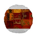 India Print Realism Fabric Art Standard 15  Premium Flano Round Cushions Front
