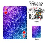 Glitter Ocean Bokeh Playing Cards 54 Designs  Front - Heart6