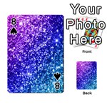 Glitter Ocean Bokeh Playing Cards 54 Designs  Front - Spade8