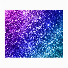 Glitter Ocean Bokeh Small Glasses Cloth (2-side) by KirstenStar