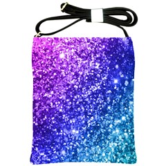 Glitter Ocean Bokeh Shoulder Sling Bags by KirstenStar