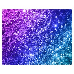 Glitter Ocean Bokeh Double Sided Flano Blanket (medium)  by KirstenStar