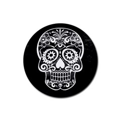 Skull Rubber Round Coaster (4 Pack) 