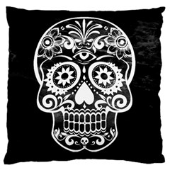 Skull Large Flano Cushion Cases (two Sides) 