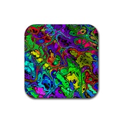 Powerfractal 4 Rubber Coaster (square)  by ImpressiveMoments