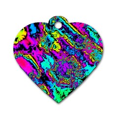 Powerfractal 2 Dog Tag Heart (One Side)