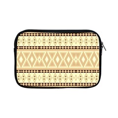 Fancy Tribal Border Pattern Beige Apple Ipad Mini Zipper Cases by ImpressiveMoments