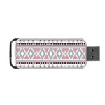 Fancy Tribal Border Pattern Soft Portable USB Flash (One Side) Front