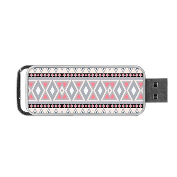 Fancy Tribal Border Pattern Soft Portable USB Flash (One Side)