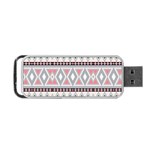 Fancy Tribal Border Pattern Soft Portable USB Flash (Two Sides) Back