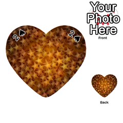 Gold Stars Playing Cards 54 (heart) 