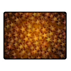 Gold Stars Double Sided Fleece Blanket (small)  by KirstenStar