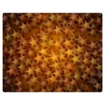 Gold Stars Double Sided Flano Blanket (Medium)  60 x50  Blanket Front