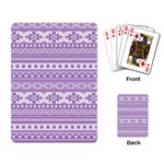 Fancy Tribal Borders Lilac Playing Card Back