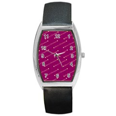 Merry Christmas,text,bordeaux Barrel Metal Watches by ImpressiveMoments
