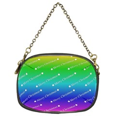 Merry Christmas,text,rainbow Chain Purses (one Side)  by ImpressiveMoments