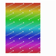 Merry Christmas,text,rainbow Small Garden Flag (two Sides)