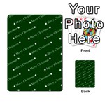 Merry Christmas,text,green Multi-purpose Cards (Rectangle)  Back 3