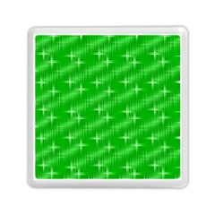 Many Stars, Neon Green Memory Card Reader (square)  by ImpressiveMoments