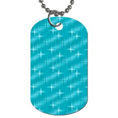 Many Stars,aqua Dog Tag (Two Sides)