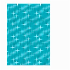 Many Stars,aqua Large Garden Flag (Two Sides)