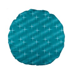 Many Stars,aqua Standard 15  Premium Round Cushions