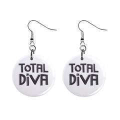 Total Diva  Mini Button Earrings by OCDesignss