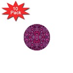 Crazy Beautiful Abstract  1  Mini Buttons (10 pack)  Front