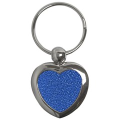 Sparkling Glitter Blue Key Chains (Heart) 