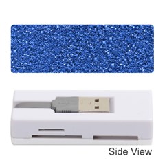 Sparkling Glitter Blue Memory Card Reader (Stick) 