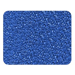 Sparkling Glitter Blue Double Sided Flano Blanket (Large) 