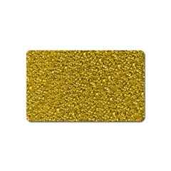 Sparkling Glitter Golden Magnet (name Card)