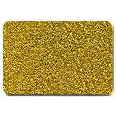 Sparkling Glitter Golden Large Doormat  by ImpressiveMoments