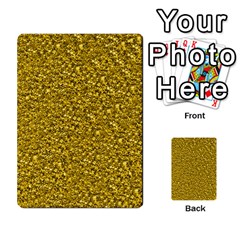 Sparkling Glitter Golden Multi-purpose Cards (rectangle) 