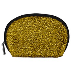 Sparkling Glitter Golden Accessory Pouches (large)  by ImpressiveMoments