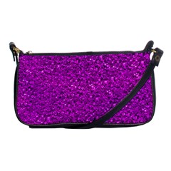 Sparkling Glitter Hot Pink Shoulder Clutch Bags by ImpressiveMoments