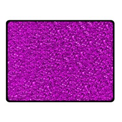 Sparkling Glitter Hot Pink Double Sided Fleece Blanket (small)  by ImpressiveMoments