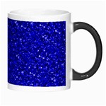 Sparkling Glitter Inky Blue Morph Mugs Right